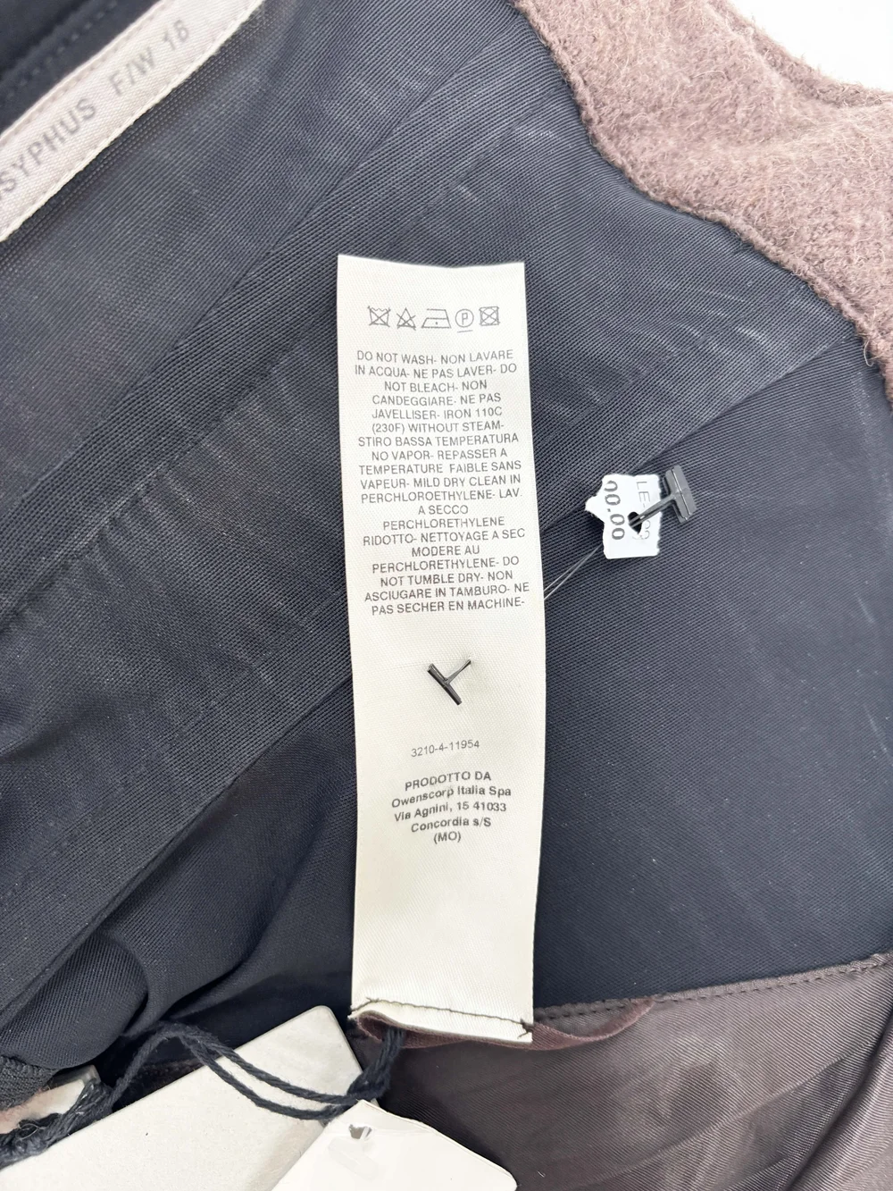 rick owens ノースリーブ　archive Rick Owens F/W 2018 draped corset top — JAMES VELORIA